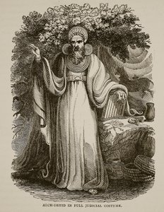 Arch-Druid em traje judicial completo de English School