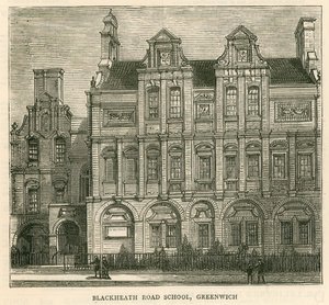 Arquitetura do Conselho Escolar de Londres: Blackheath Road School, Greenwich, Londres de English School