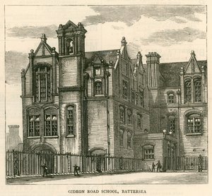 Arquitetura do London School Board: Escola Gideon Road, Battersea, Londres de English School
