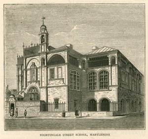 Arquitetura do London School Board: Escola Nightingale Street, Marylebone, Londres de English School