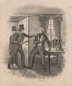 Prisão de Frederick George Manning (gravura) de English School