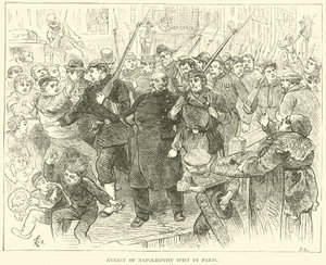 Detenção de espiões napoleonistas em Paris, outubro de 1870 de English School