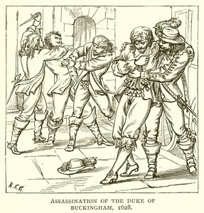 Assassinato do duque de Buckingham, 1628 de English School