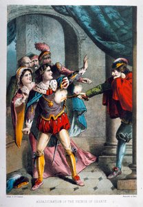 Assassinato do Príncipe de Orange (cor litho) de English School