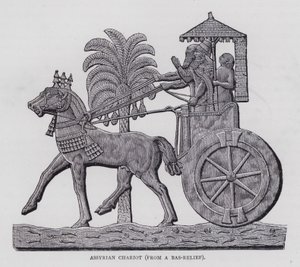 Carruagem Assíria (gravura) de English School