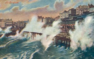 Em Brighton (litografia a cores) de English School