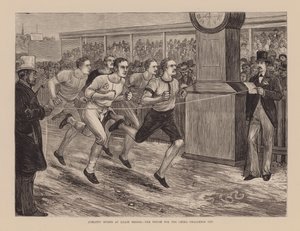 Desportos desportivos em Lillie Bridge, final da Taça da China (gravura) de English School