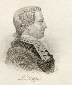 Augustus Keppel, do &39;Crabb&39;s Historical Dictionary&39;, publicado em 1825 de English School