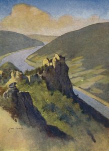 Áustria: Castelo Aggstein, acima do Danúbio de English School