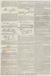 Autógrafos da Família Wellington (gravura) de English School
