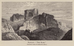 Babilónia, "O Kasr" (gravura) de English School