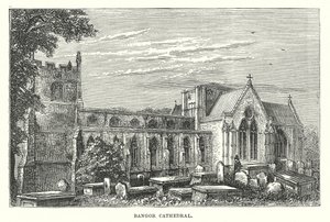 Catedral de Bangor (gravura) de English School