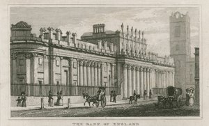 Banco da Inglaterra, Sir John Soanes Frente Sul, 1823 de English School