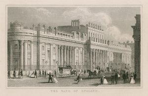 Banco da Inglaterra, Sir John Soanes Frente Sul, 1823 de English School