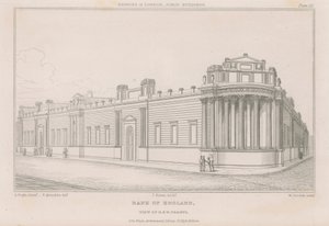 Banco da Inglaterra, as frentes de Sir John Soanes de English School