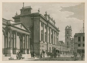 Banco da Inglaterra, West Wing adicionado por Sir Robert Taylor, 1783 de English School