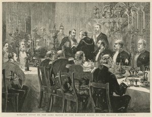 Banquete oferecido pelo prefeito na mansão de English School