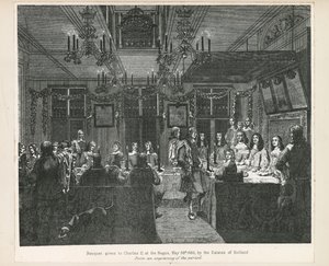 Banquete dado ao rei Carlos II, em 30 de maio de 1660, pelas fazendas da Holanda de English School