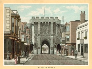Bargate North (litografia a cores) de English School