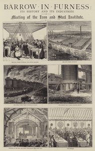 Barrow-in-Furness, sua história e suas indústrias (gravura) de English School
