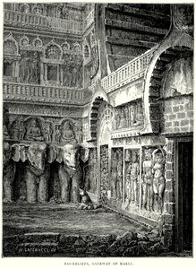 Bas-Reliefs, Porta de Karli (gravura) de English School
