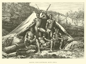 Basutos, de Basutoland, África do Sul de English School