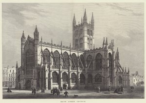 Igreja da Abadia de Bath (gravura) de English School