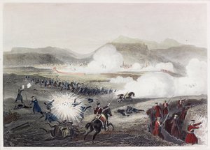 Battle Of Kars (gravura colorida) de English School