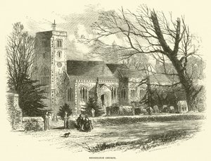 Igreja Beddington (gravura) de English School