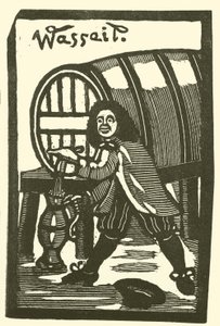 Barril de cerveja (xilogravura) de English School