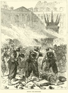 Atrás da barricada, abril de 1871 de English School