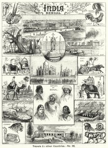 Bengala, Índia (gravura) de English School