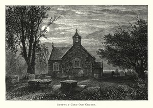 Bettws y Coed Old Church (gravura) de English School