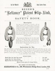 Bezers Reliance Patent Slip-Link e Gancho de Segurança de English School