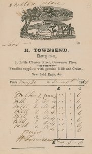 Projeto de lei de H Townsend, Dairyman de English School