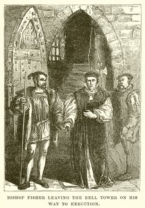 Bispo Fisher Deixando a Torre do Sino em seu Caminho para a Execução de English School
