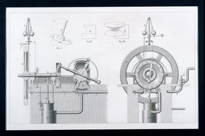 Bishops Rotary Steam ou Disc Engine da Cyclopaedia of Used Arts & Manufactures, editado por Charles Tomlinson, c.1880s de English School