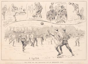 Blackburn Rovers vs. Nottingham County, do The Illustrated Sporting e Dramatic News, 23 de março de 1891 de English School