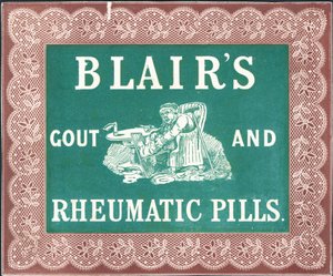 Blairs Gout and Rheumatic Pills de English School
