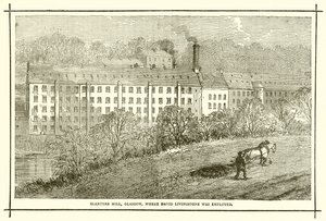 Blantyre Mill, Glasgow, onde David Livingstone foi empregado de English School