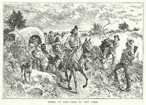 Boers do Cabo na Caminhada (gravura) de English School