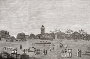 Bombay Green, South Mumbai, Índia, em 1767, de "Uma Breve História do Povo Inglês" por JR Green, publicado em 1893 de English School