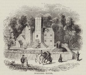 Casa Boscobel (gravura) de English School