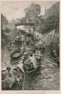 Boulters Lock: Domingo à tarde, de uma pintura de Edward J Gregory de English School