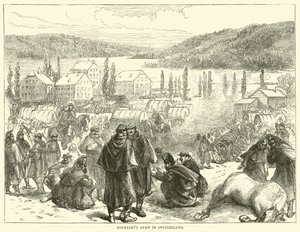 Exército Bourbakis na Suíça, fevereiro de 1871 de English School