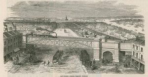Ponte Bow Spring, Estação Stepney, Londres de English School