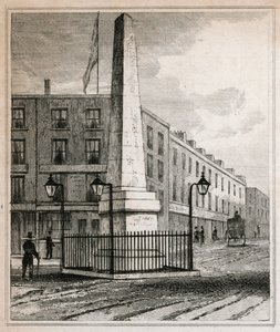 Obelisco de bronze de Crosbys de English School