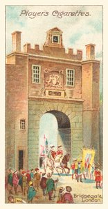 Bridgegate, Londres (cromolitografia) de English School