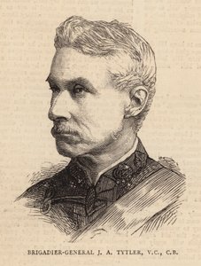 Brigadeiro-General J A Tytler, VC, CB (gravura) de English School