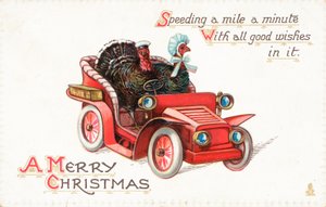 Cartão de Natal britânico de English School